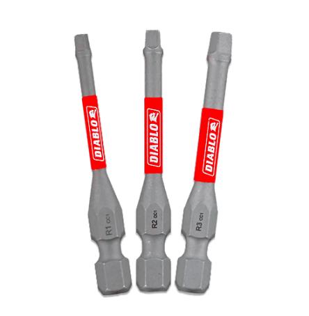 Power Bit Set, Robertson #1, #2, #3, 3 pc, Diablo
