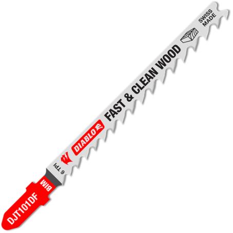 Jig Saw Blade, T-Shank, 6 TPI x 4