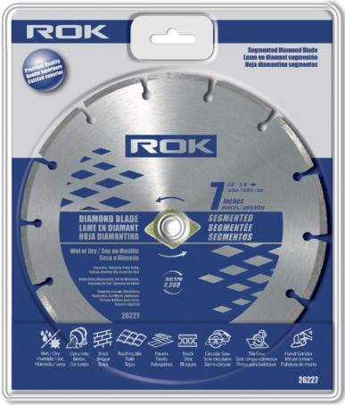 Diamond Blade, Segmented Rim, 7