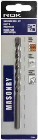 Drill Bit, Masonry, Rotary-Only, 5/16