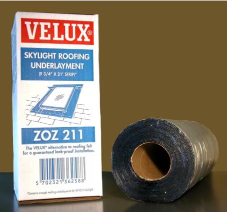 Velux, Adhesive Roofing Underlay for Curb Mounted Skylights, 9-3/4