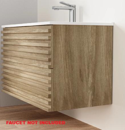 Vanity, Wall Mount with Top, 2-Drawer, 30