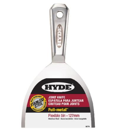 Drywall Joint Knife, 5-inch, Full Metal Stainless Steel, Hyde 