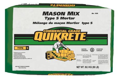 Mason Mix, Type S, Quikrete, 36 kg (113736)