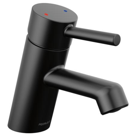 Lavatory Faucet, Single Lever, MATTE BLACK, Peerless Precept