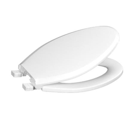 Toilet Seat, Elongated Bowl, Slow Close, Easy-Lift, Plastic, WHITE, Centoco
