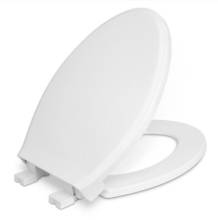 Toilet Seat, Elongated Bowl, Slow Close, Premium, Plastic, WHITE, Centoco