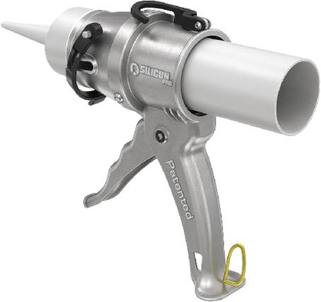 Caulking Gun, Compact, Cast Aluminum Body, 24:1 Thrust Ratio, SILIGUN PRO SG