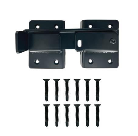 Gate Flip Latch, Ultra Strength, BLACK, Nuvo