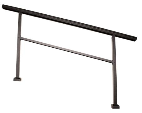 Handrail Kit, 4-5 Step Aluminum Stoop Railing, BLACK, Nuvo