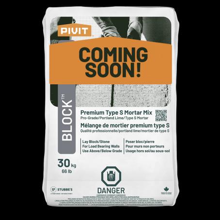 Mason Mix, Type S Mortar, Pivit Block S, 30 kg
