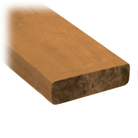 Radius Edge Pressure Treated, Brown, 2