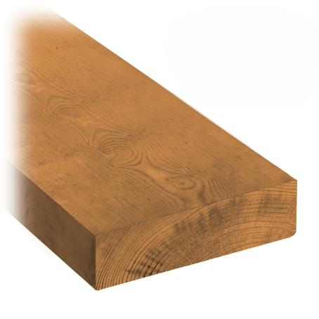 Pressure Treated, Brown, 2