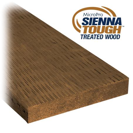 Sienna Tough Pressure Treated, Ground Contact, Brown, 2