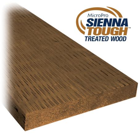 Sienna Tough Pressure Treated, Ground Contact, Brown, 2