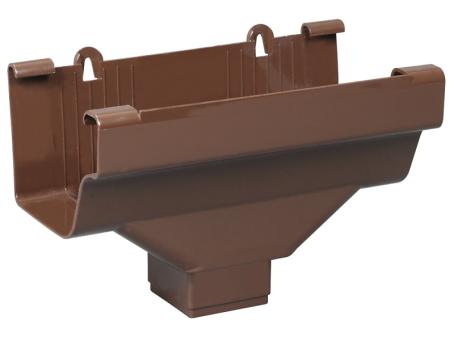 Eavestrough, Vinyl, Brown, DROP OUTLET, Snap-Seal, M1506