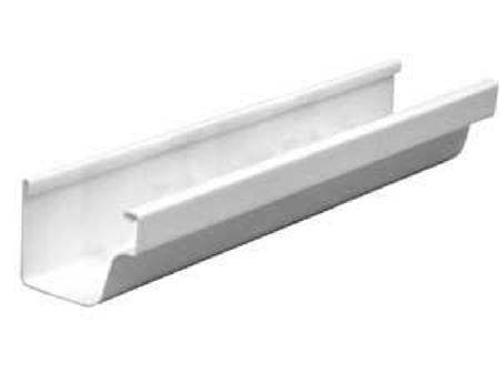 Eavestrough, Vinyl, White, GUTTER, 10ft, Snap-Seal, M0573