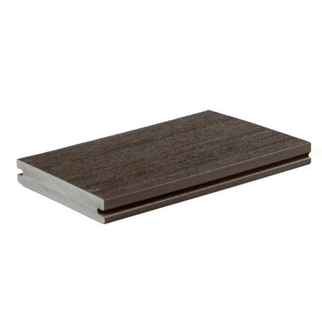 TimberTech, Advanced PVC, Vintage, DARK HICKORY, Grooved Deckboard, 1.0