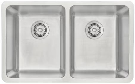 Kitchen Sink, Double Bowl, Dual-Mount, Stainless Steel, 29