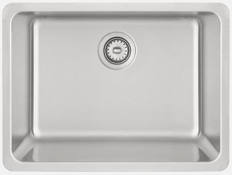 Kitchen Sink, Single Bowl, Dual-Mount, Stainless Steel, 23