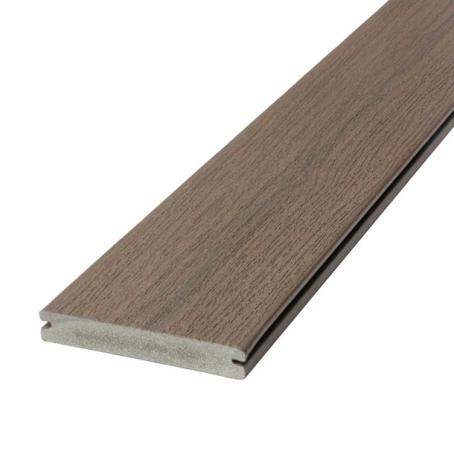 Deckorators, Composite, Vista, IRONWOOD, Grooved Deckboard, 0.88