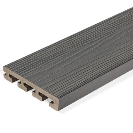 Eva-Last, Bamboo Composite, Infinity, CONCRETE GREY, Starter (Grooved One Side) Deckboard, 0.917
