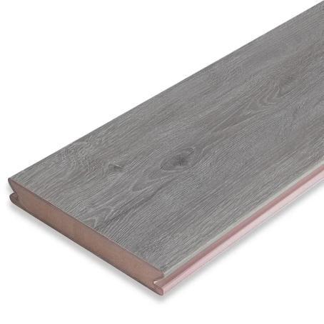 Eva-Last, Bamboo Foamed PVC, Pioneer, WEATHERED ASH, Grooved Deckboard, 0.826