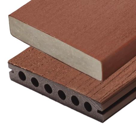 TruNorth, Enviroboard Solid Woodgrain, BORDEAUX, Grooved Deckboard, 1.0