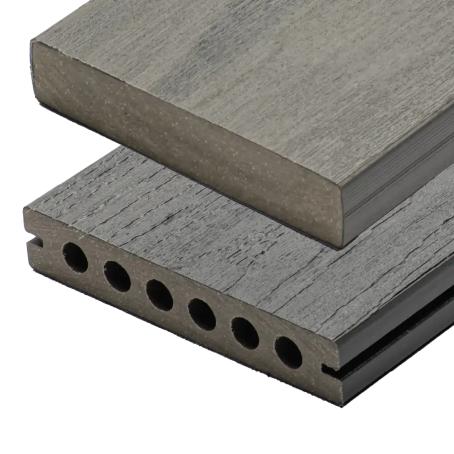 TruNorth, Enviroboard Variegated Brushed, AMAZON GREY, Grooved Deckboard, 1.0