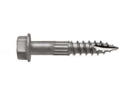 Connector Screw, Heavy-Duty, Hex Head, Galv.,1/4
