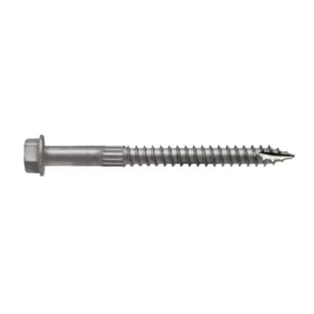 Connector Screw, Heavy-Duty, Hex Head, Galv.,1/4