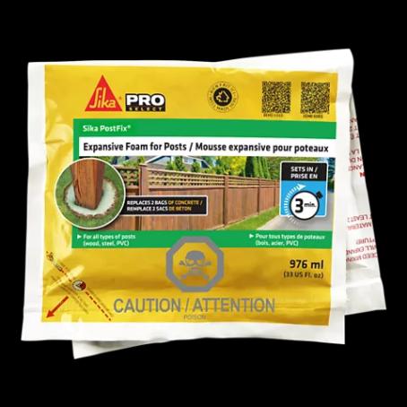 Post Fix, Mix in the Bag Expansive Foam for Posts, Sika, 979 mL