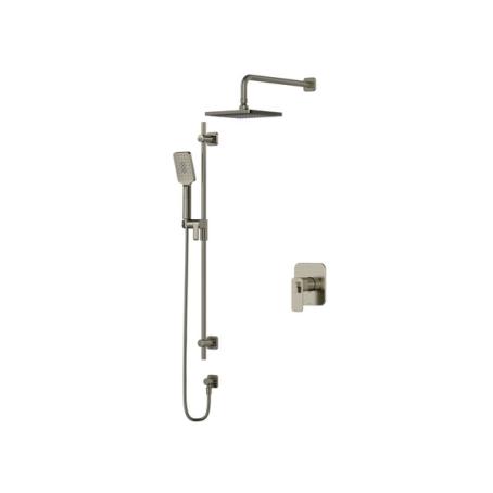 Shower Trim Kit: Head, Hand, Rail, Diverter Trim (no tub filler), BRUSHED NICKEL, Riobel EQUINOX