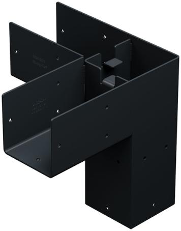 Corner Connector, 4 x 4, BLACK, Simpson SAGE, 2/pkg incl. screws (for pergola)