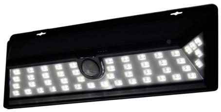 Light Fixture, Outdoor Area/Security, LED w/Motion Sensor, Solar, BLACK, MyPatio