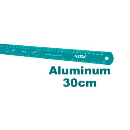 Ruler, Metric/Imperial, 12inch/30 cm, Aluminum, Total