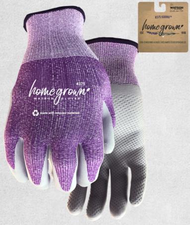 Gloves, Gardening, Knit Polyester/Nitrile, Large, WATSON 