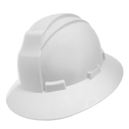 Hard Hat, Full Brim, CSA Type 1 Class E, 6-Point Ratcheting Suspension, Workhorse