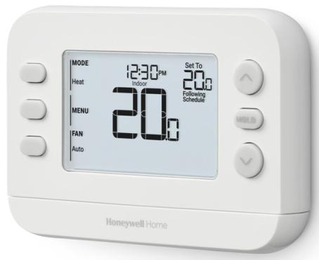Thermostat, Programmable Digital, Heat/Cool, Low Voltage, 5 + 2 Day, Honeywell RTHC21B