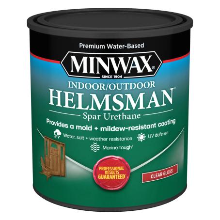 Spar Urethane, Interior/Exterior, Gloss, 3.78 L, Minwax Helmsman