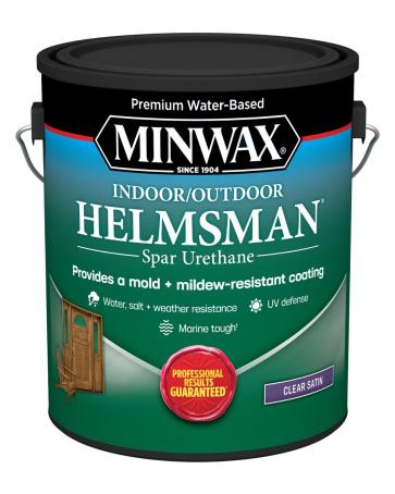 Spar Urethane, Interior/Exterior, Satin, 3.78 L, Minwax Helmsman