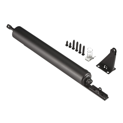 Door Closer, for Screen Door, Pneumatic Cylinder, Heavy-Duty, Matte Black, Ideal