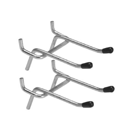 Pegboard Hook, 2-inch Double, 2/pkg, Stinson