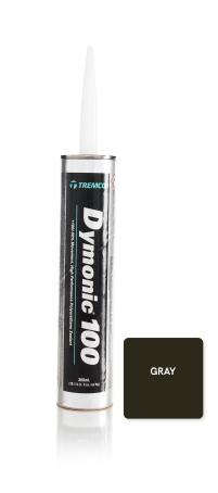 Caulking, Multi-Purpose, Urethane, GRAY, 300ml Cartridge, Tremco Dymonic 100