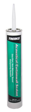 Acoustical Sealant, DARK GRAY, 850ml Cartridge, Tremco Acoustical Sealant