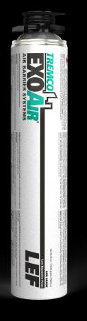 Spray Foam, Low Expanding, Polyurethane Foam, 750ml Cartridge, Tremco Exoair LEF Gun Grade Foam