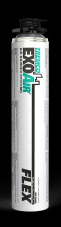 Spray Foam, Flexible, Low Expansion, Polyurethane Foam, 750ml Cartridge, Tremco Exoair Flex Foam
