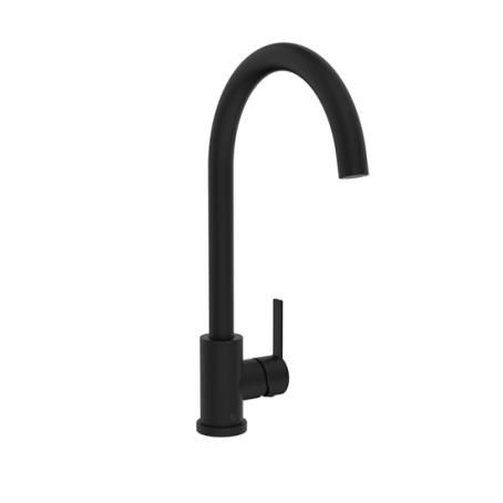 Kitchen Faucet, Single Handle, High-Arc, MATTE BLACK, Belanger Classic