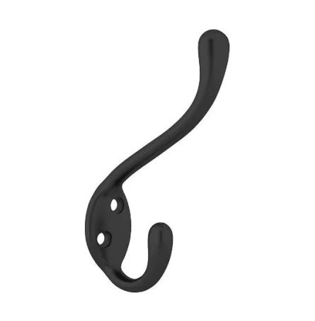 Hat/Coat Hook, Heavy Duty, 5 inch, BLACK, Richelieu