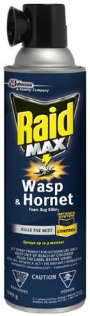 Insecticide, Raid MAX Wasp/Hornet Killer, 500g spray, 624136